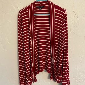 Red and white sweater